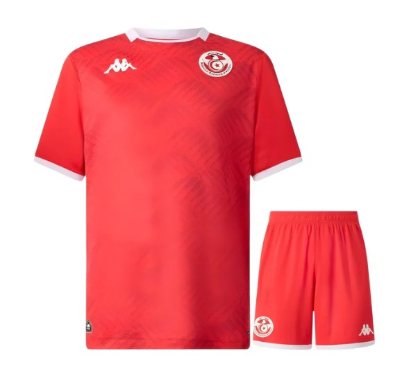 Kinder-Trikot und -Shorts Tunesien Heim 2026/27