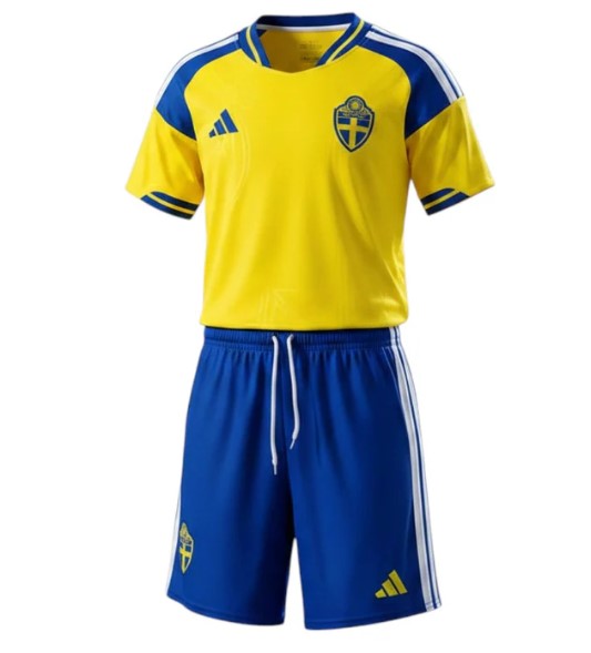 Schweden Heimtrikot 2026/27 - Kinder