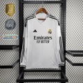 Camisa de Manga Comprida Real Madrid 2024/25 – Com Patch UCL 15
