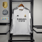 Camisa de Manga Comprida Real Madrid 2024/25 – Com Patch UCL 15
