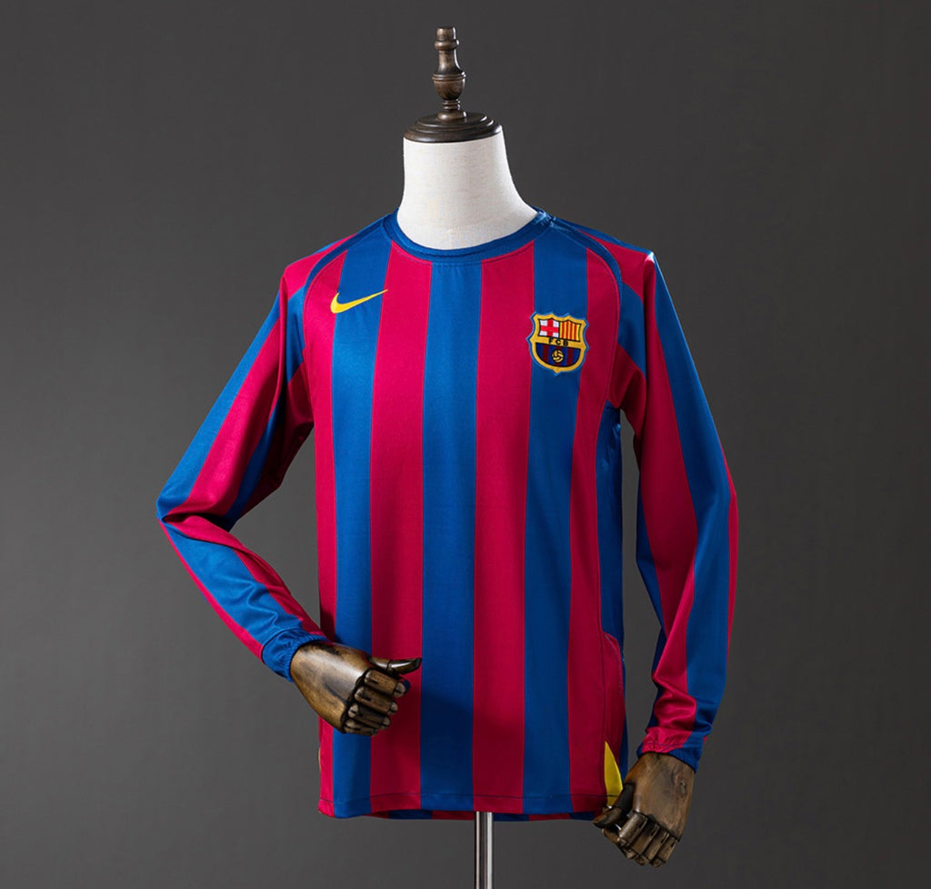 FC Barcelona Retro Shirt 2005/06 - Long Sleeve