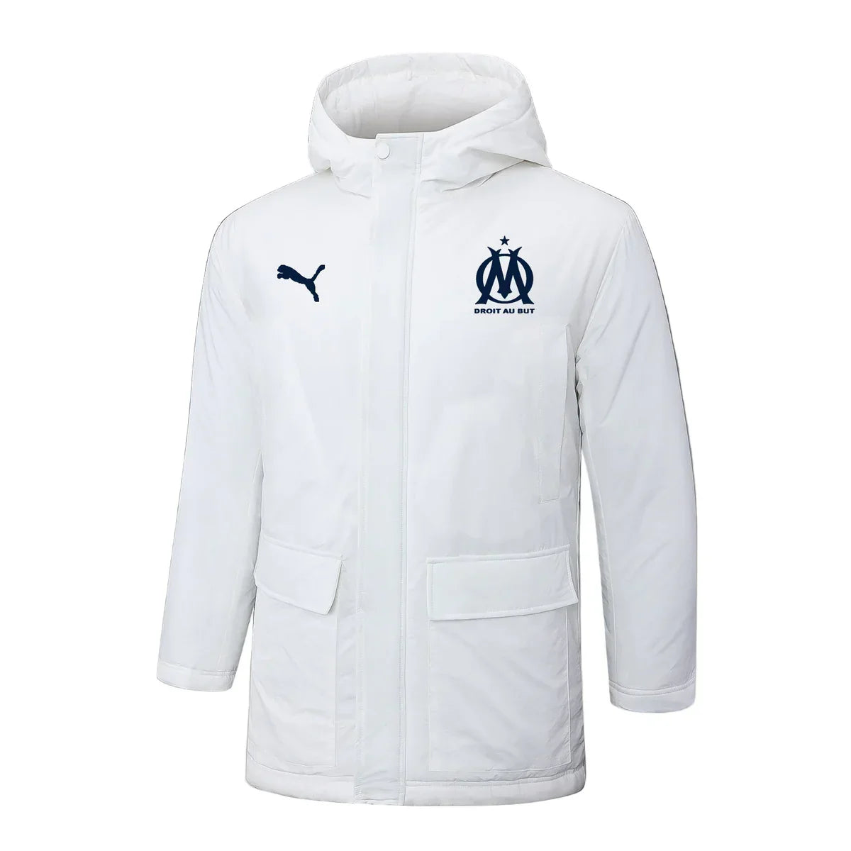 Olympique de Marseille Wasserabweisende Steppjacke