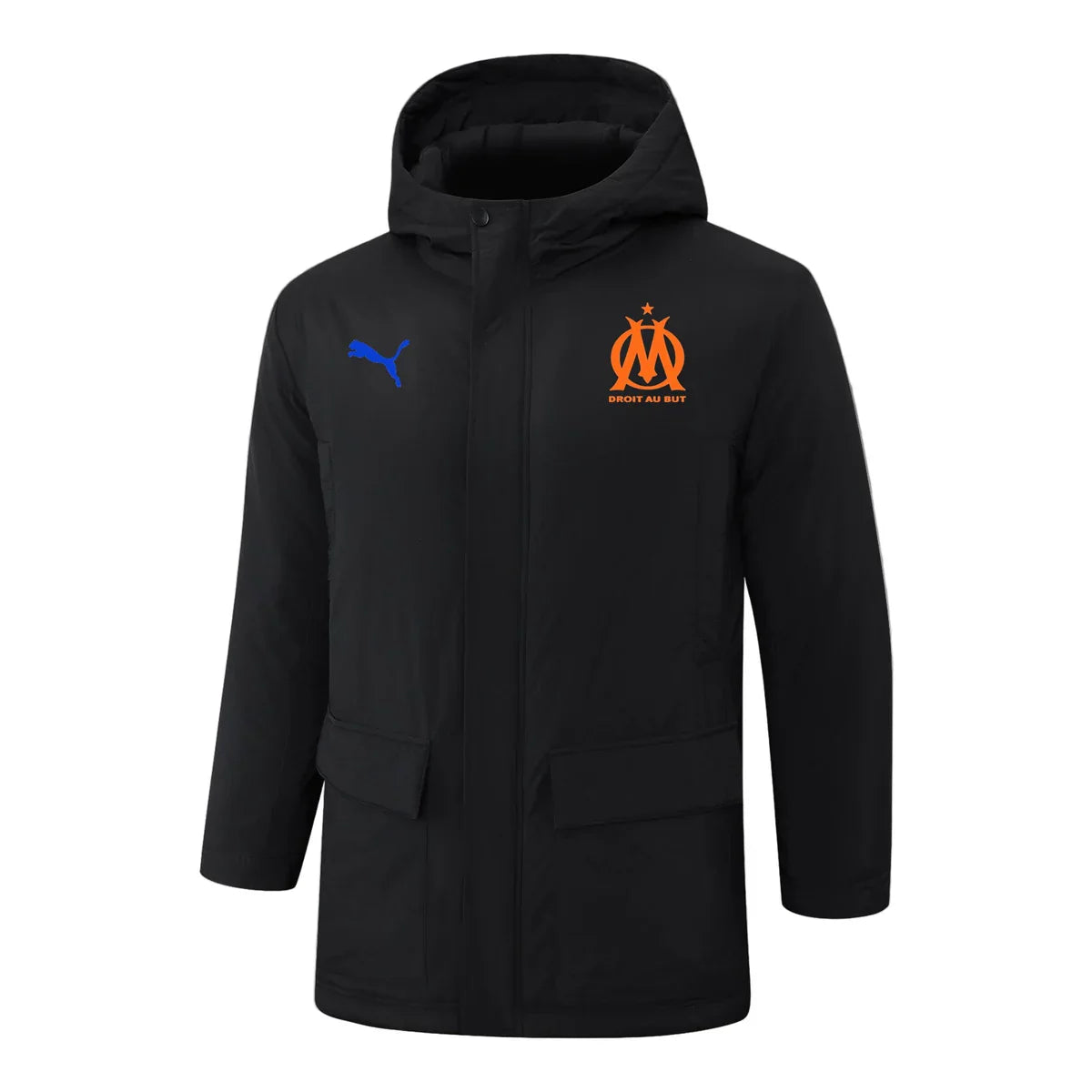 Olympique de Marseille Wasserabweisende Steppjacke