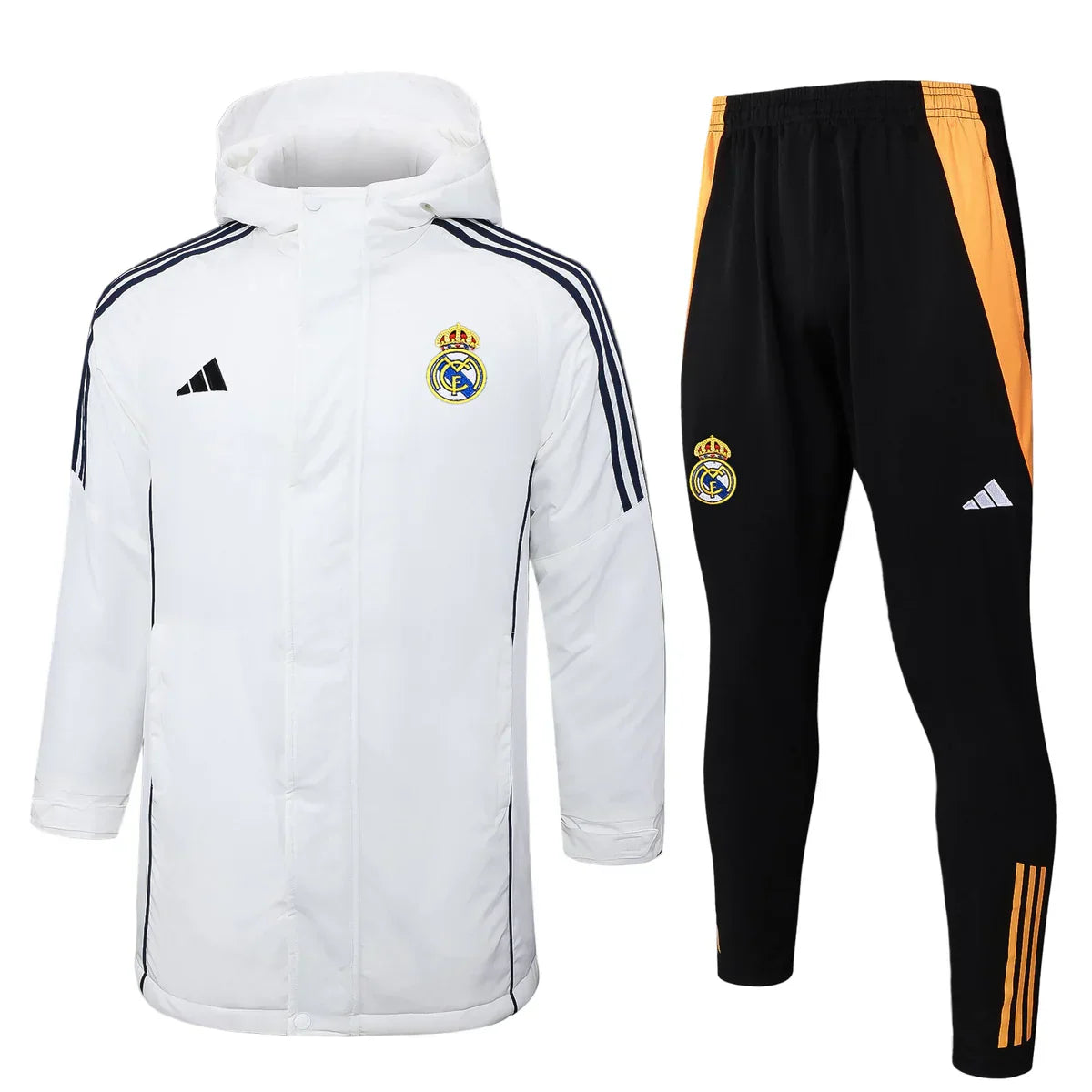 Jaqueta e calça acolchoadas impermeáveis Real Madrid