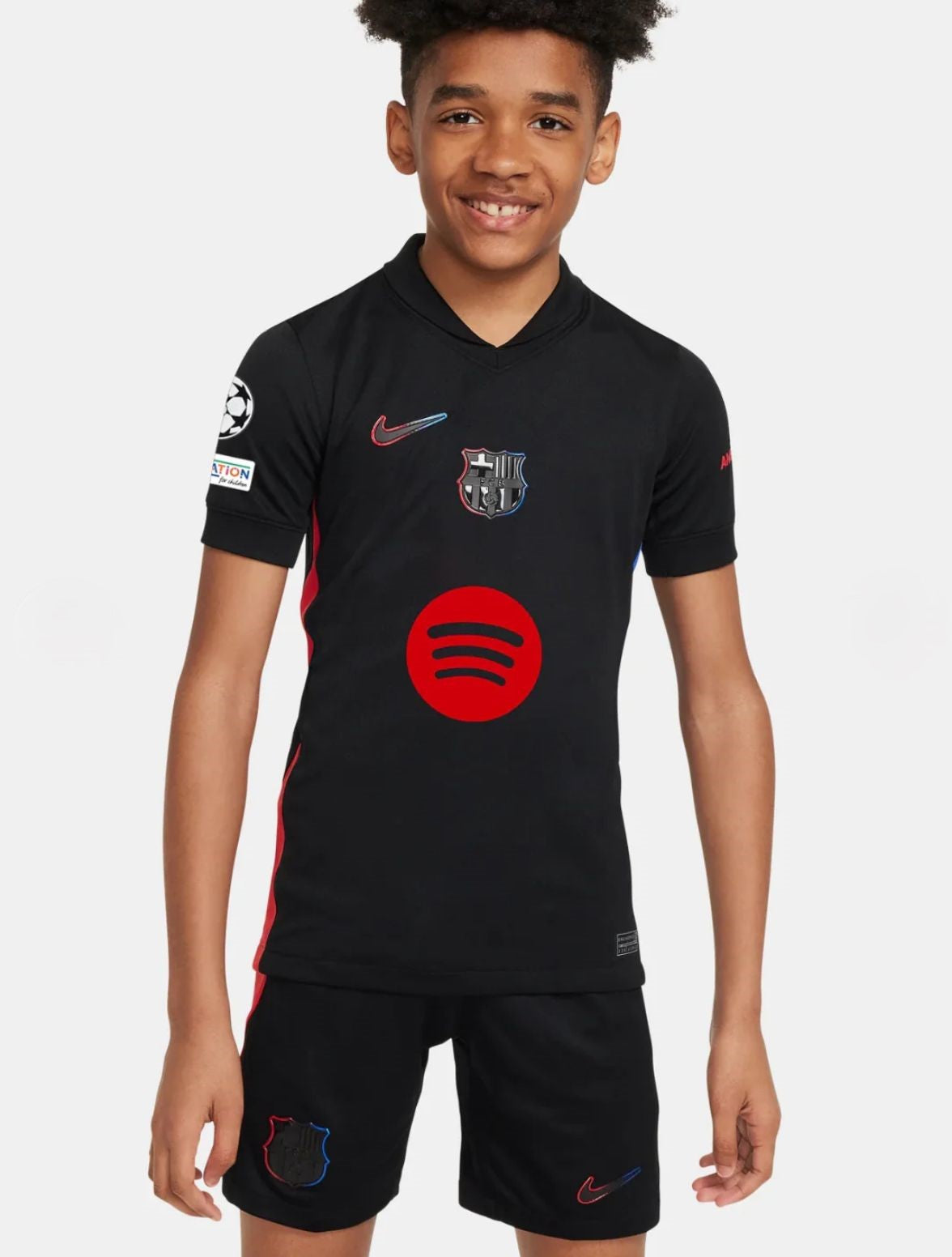 Kit FC Barcelona Fora 2024/25 - Crianças