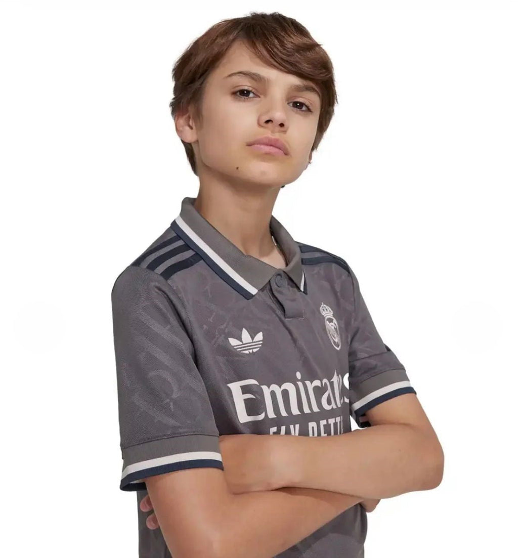 Kit Terceiro Uniforme Real Madrid 2024/25 - Infantil