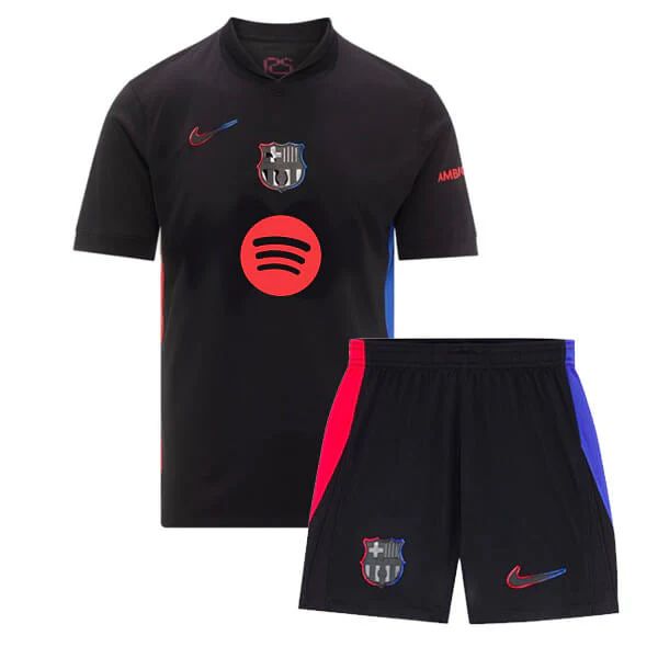 Kit FC Barcelona Fora 2024/25 - Crianças