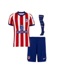 T-shirt e Pantaloncini Bambino Atletico de Madrid Home 26/27- Con Calzettoni