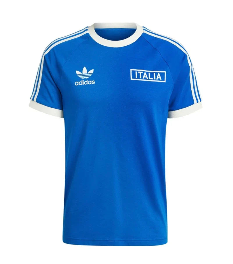 Italien FIGC Blaues T-Shirt 2024