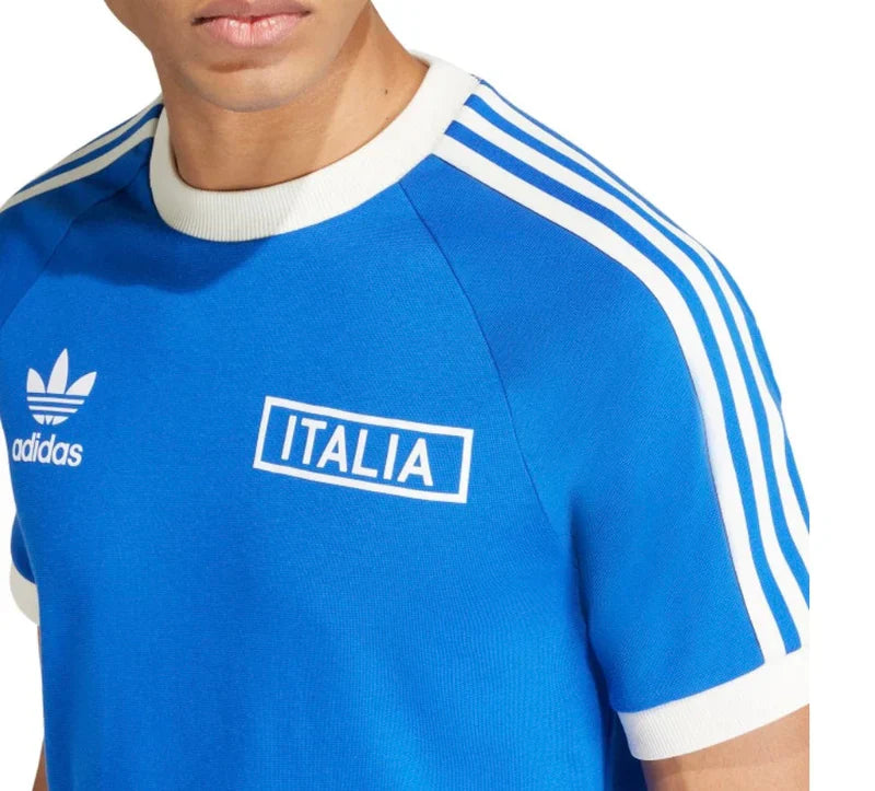 Italien FIGC Blaues T-Shirt 2024