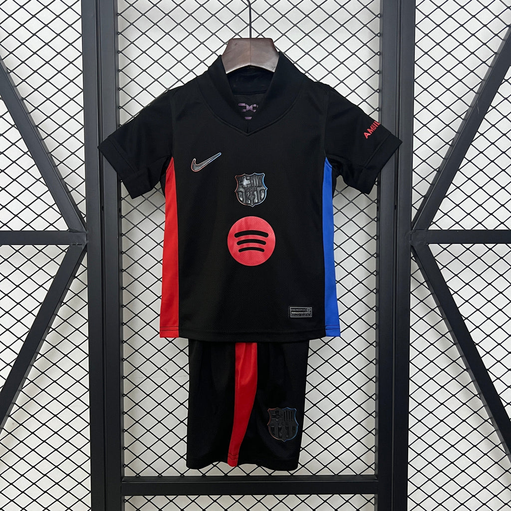 Kit FC Barcelona Fora 2024/25 - Crianças