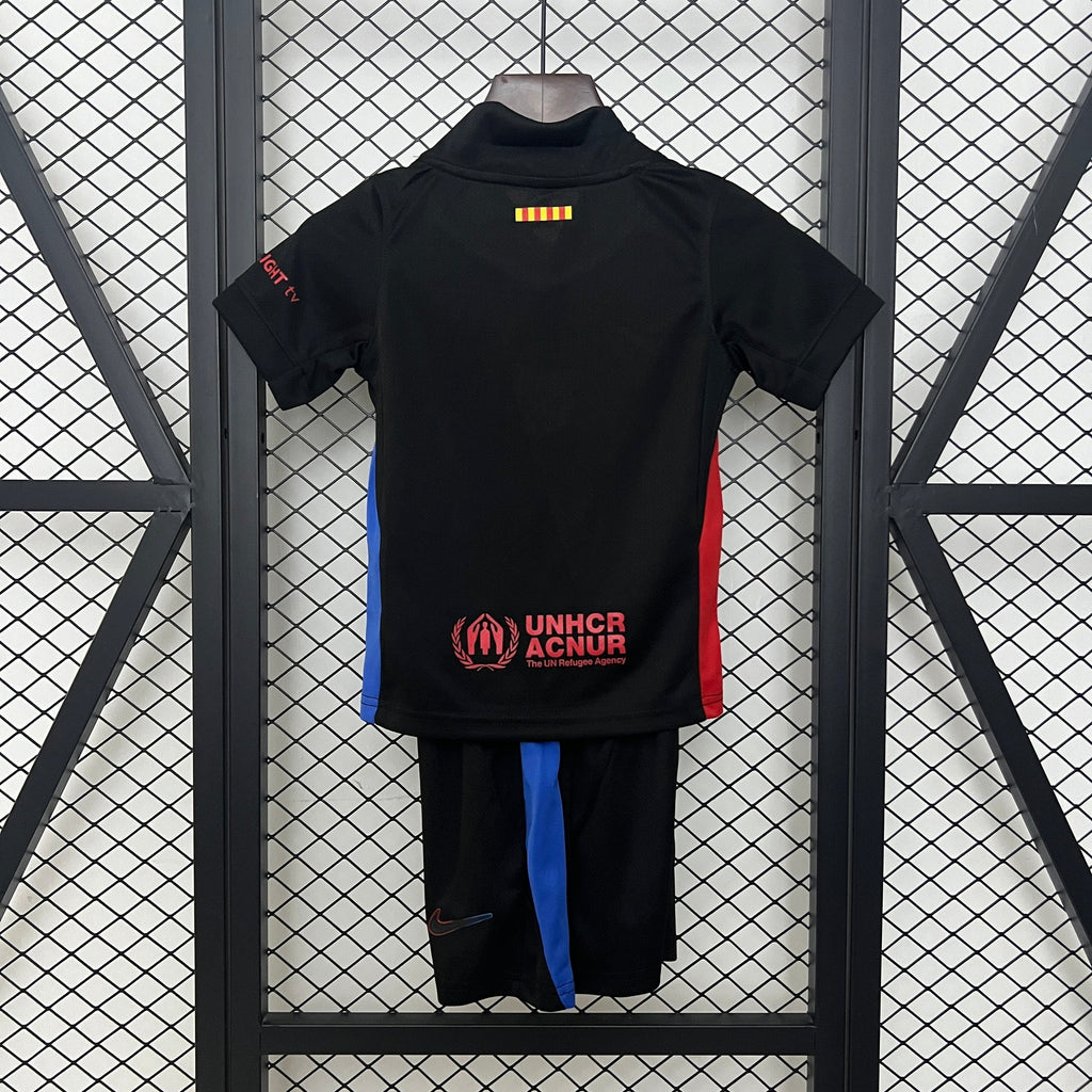 Kit FC Barcelona Fora 2024/25 - Crianças