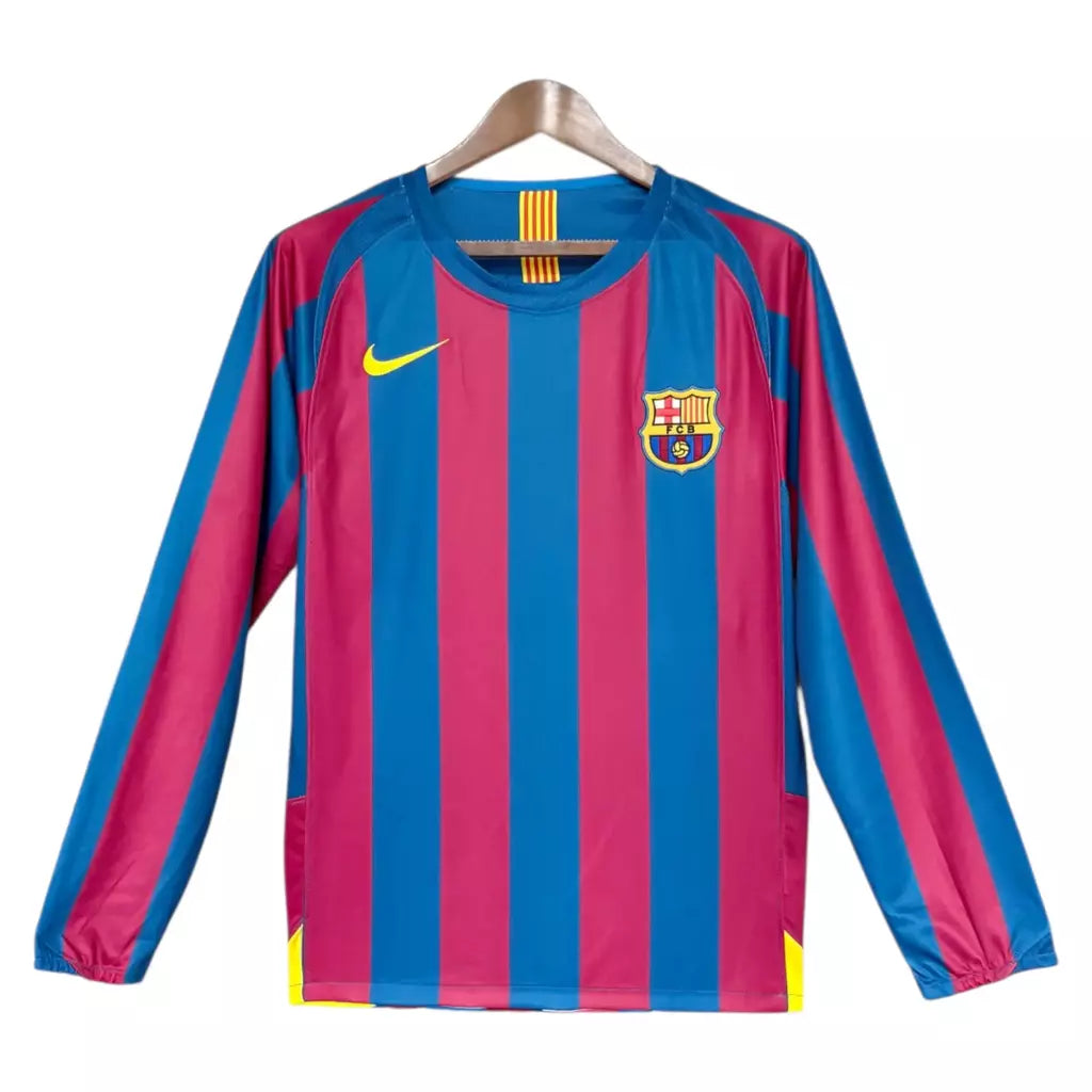 FC Barcelona Retro Shirt 2005/06 - Long Sleeve