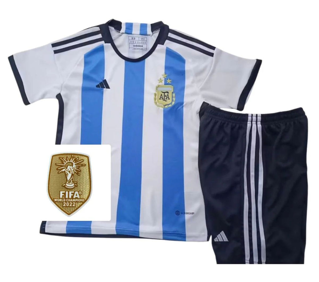 Argentina Retrô 2022/23 Camisa Principal - Infantil