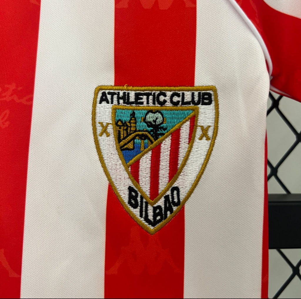 Kit Atlético de Bilbao Retrô 1995 - Infantil