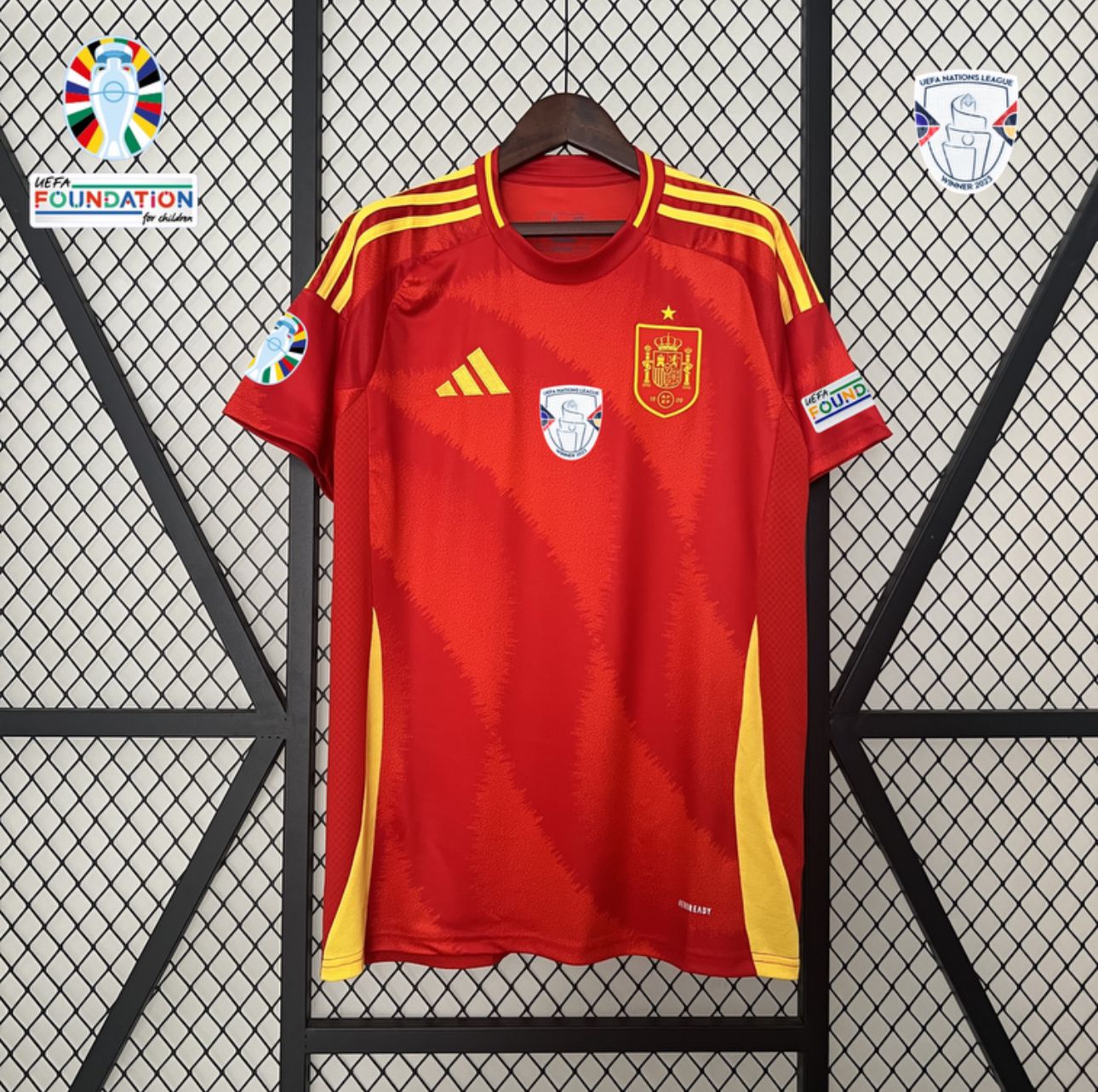 Camisa Espanha Home 2024/25 – Com Patch da Champions League