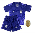 Kit Retrô Argentina 2022/23 Fora - Infantil