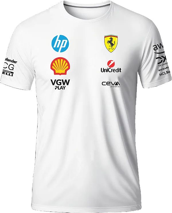 Camisa da Equipe Ferrari de F1 2025