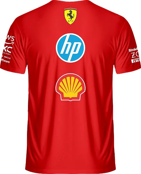 Camisa da Equipe Ferrari de F1 2025