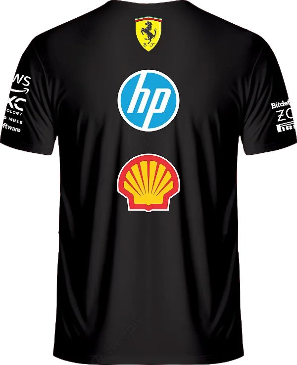 Camisa da Equipe Ferrari de F1 2025