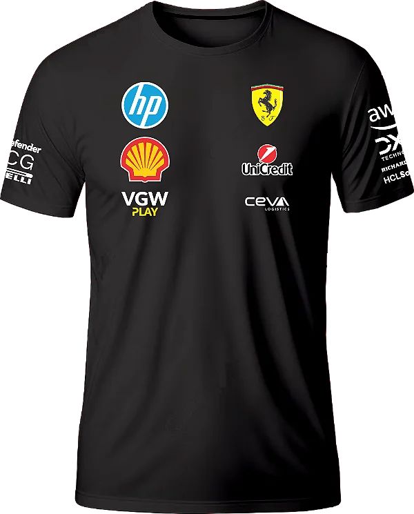 Camisa da Equipe Ferrari de F1 2025