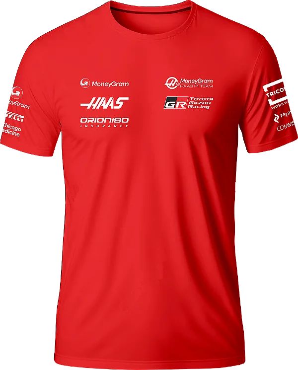 Camisa da Equipe Haas F1 2025