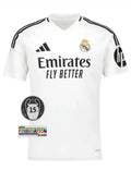 Camisa Home Real Madrid 2024/25 – Com Patch UCL 15