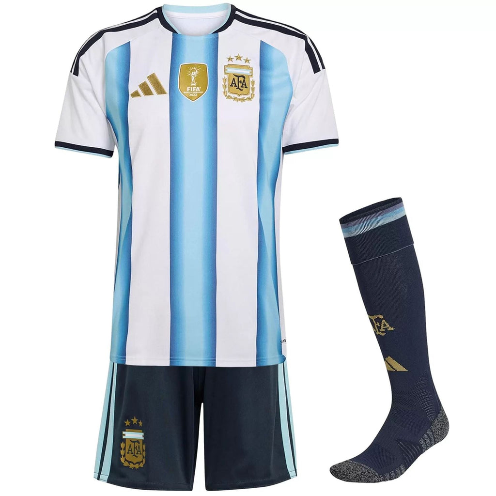 Camisa Argentina Home 2026/27 - Infantil (Com Meias)