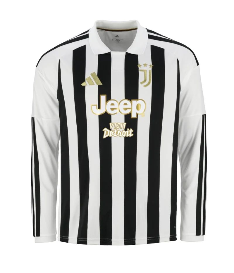 Juventus "Visit Detroit" Home Shirt 2026/27 - Long Sleeve