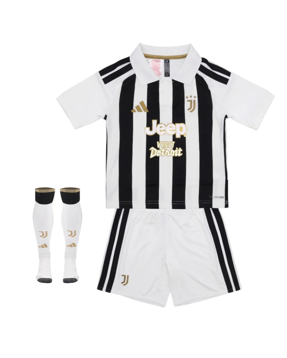 Juventus "Visit Detroit" Home 2026/27 Kit - Kids (with socks)