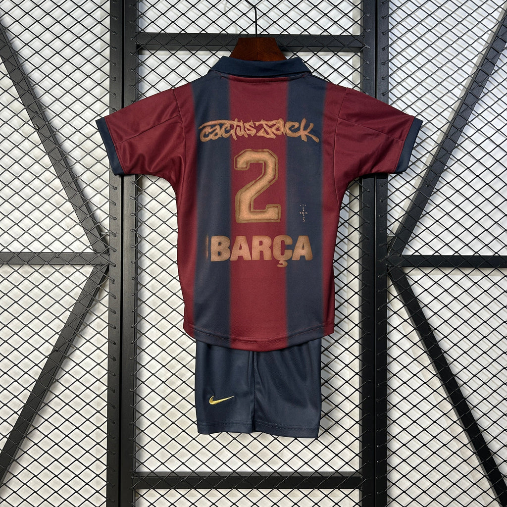 FC Barcelona x Travis Scott Uniforme 2025/26 - Infantil