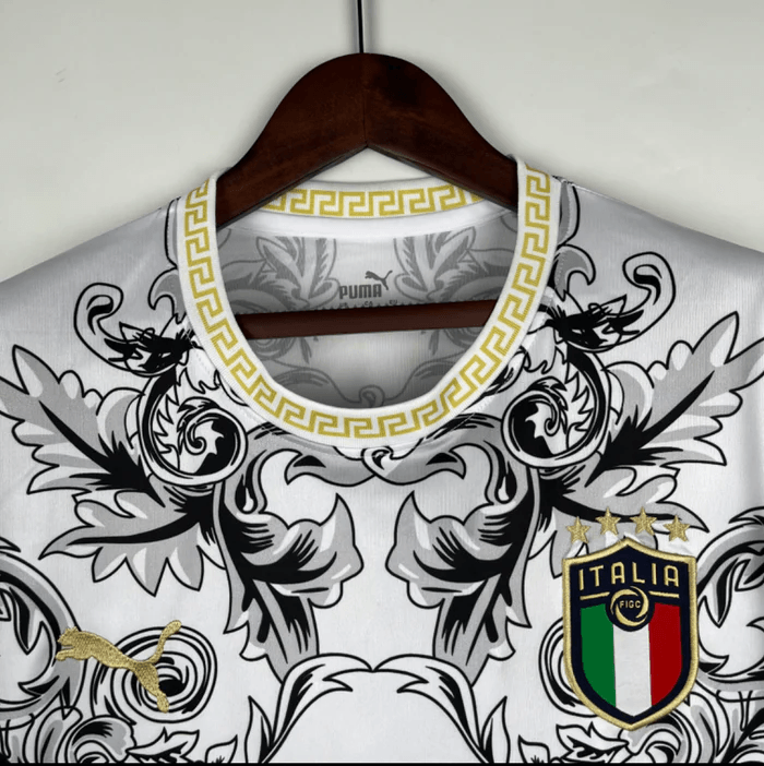 Camisa Seleção Itália x Versace - Puma - Branca - DA Sports Oficial