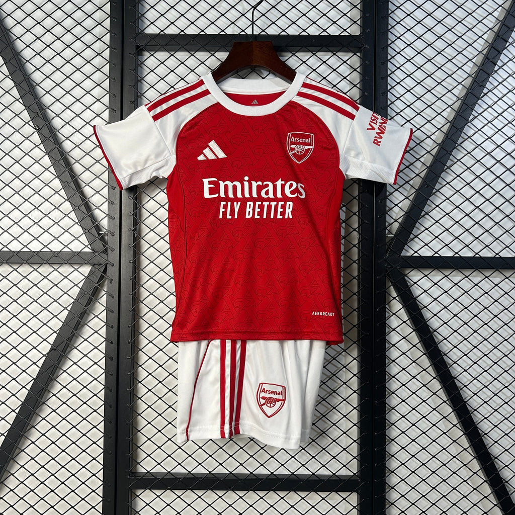 Kit Arsenal Home 2025/26 - Infantil