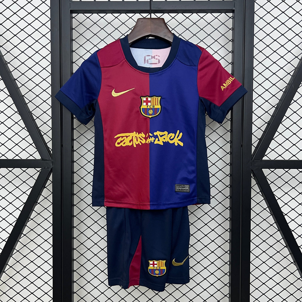 Uniforme FC Barcelona Travis Scott CACTUS JACK - Infantil
