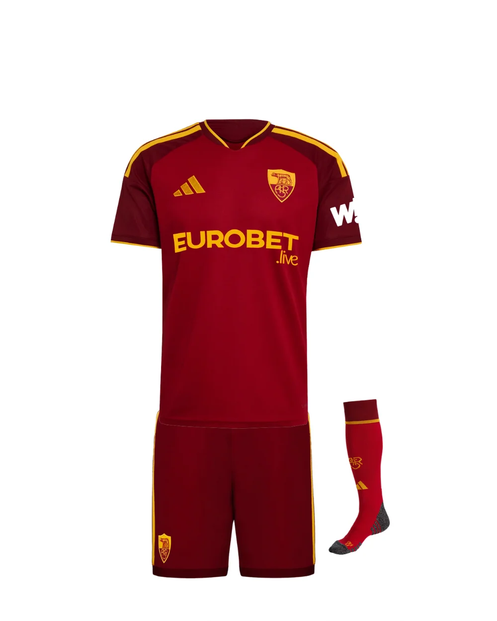 AS Roma Home 2026/27 Kit - Kids (with socks)